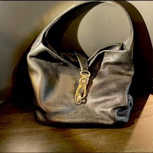 Vintage Dooney Black Pebble Leather